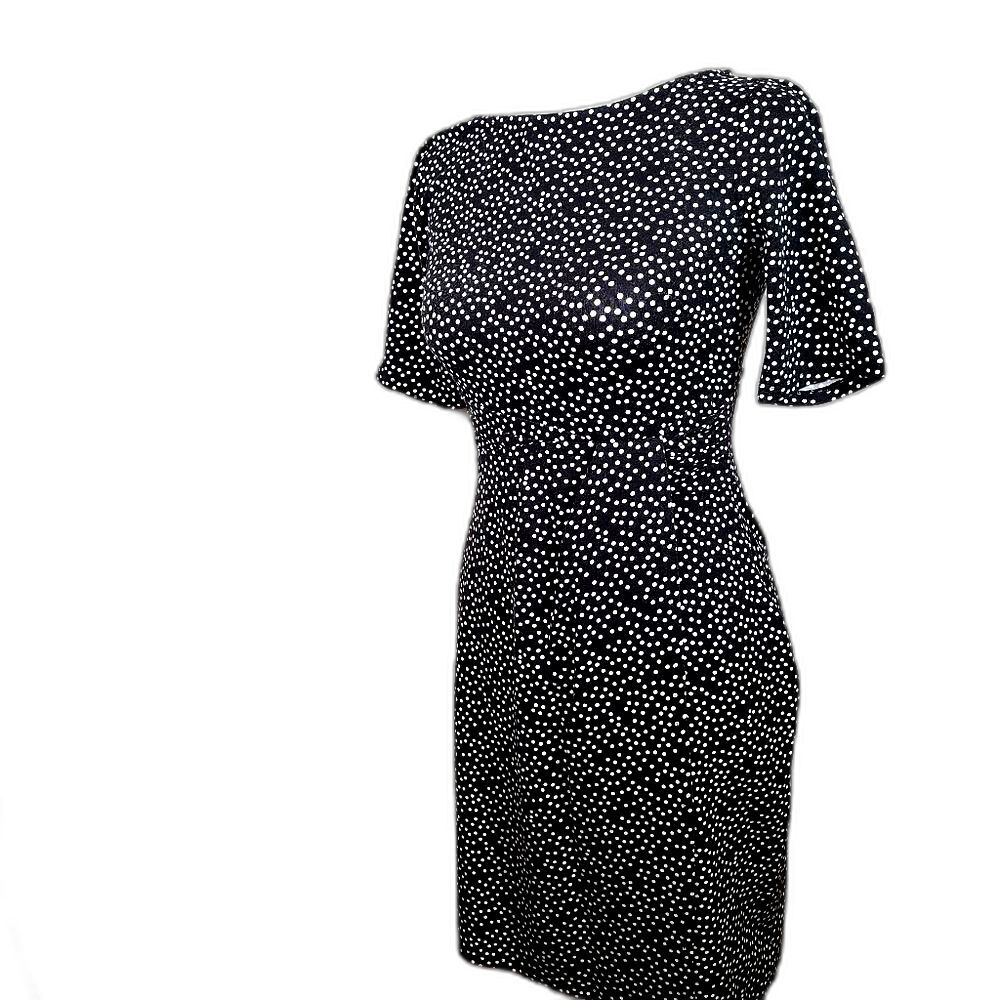 Ann Taylor Black and White Polka Dot Dress Size 0P